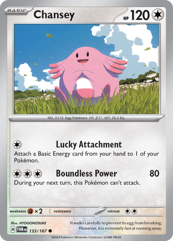 Chansey (133/167) [Scarlet & Violet: Twilight Masquerade] | Infinity Cards & Collectibles