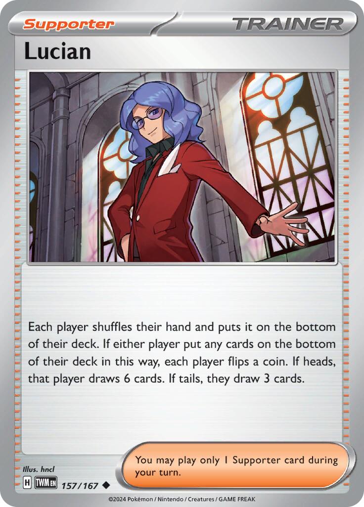 Lucian (157/167) [Scarlet & Violet: Twilight Masquerade] | Infinity Cards & Collectibles