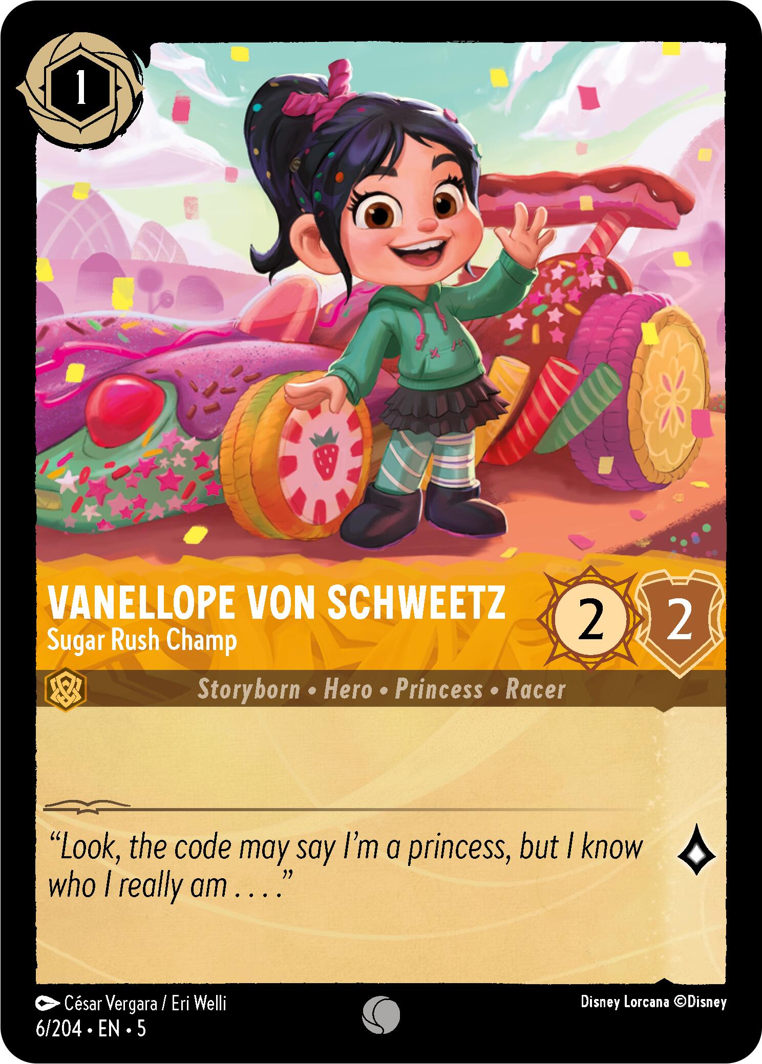 Vanellope von Schweetz - Sugar Rush Champ (6/204) [Shimmering Skies] | Infinity Cards & Collectibles