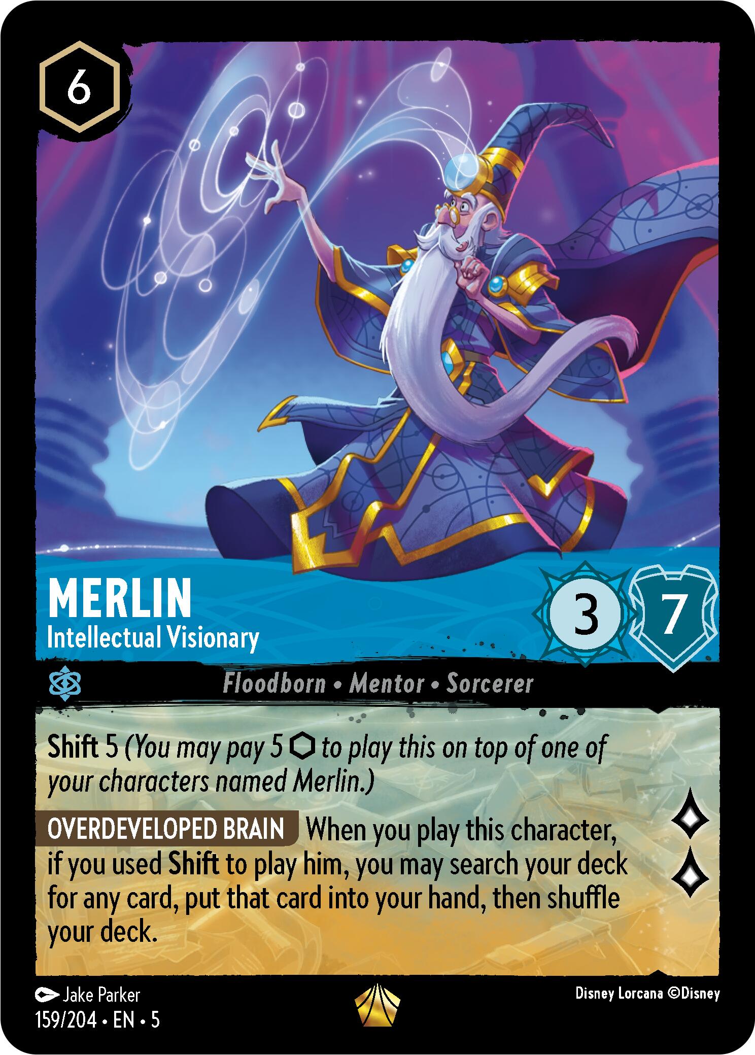 Merlin - Intellectual Visionary (159/204) [Shimmering Skies] | Infinity Cards & Collectibles