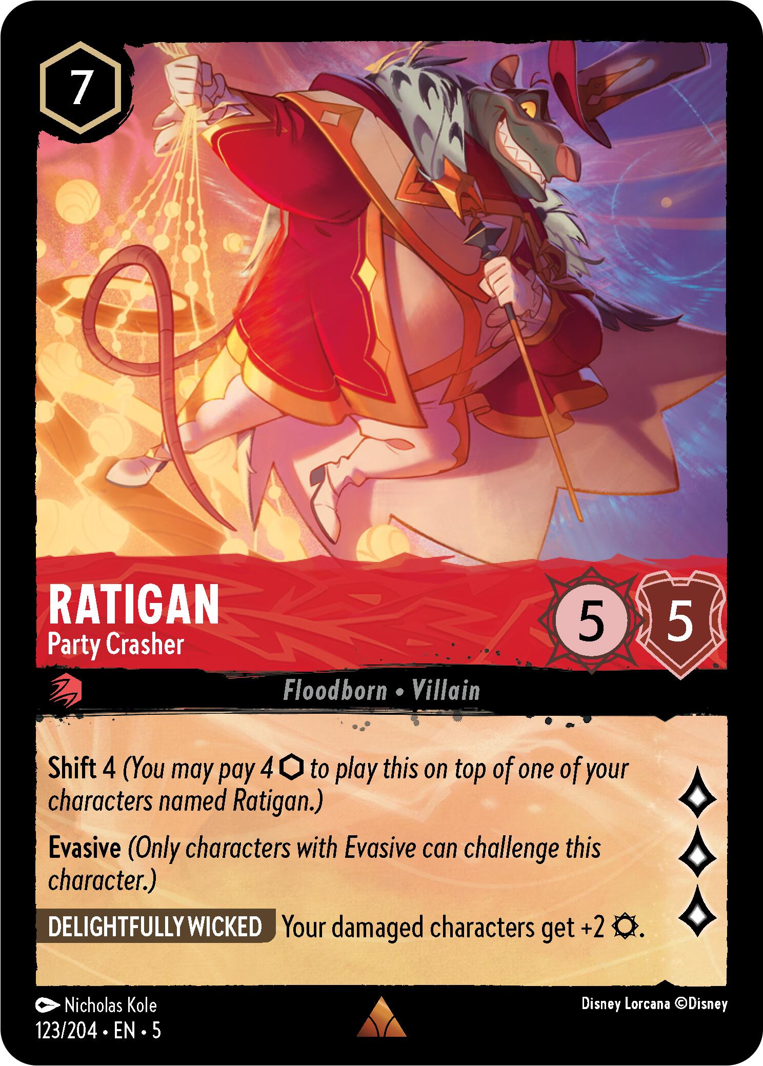 Ratigan - Party Crasher (123/204) [Shimmering Skies] | Infinity Cards & Collectibles