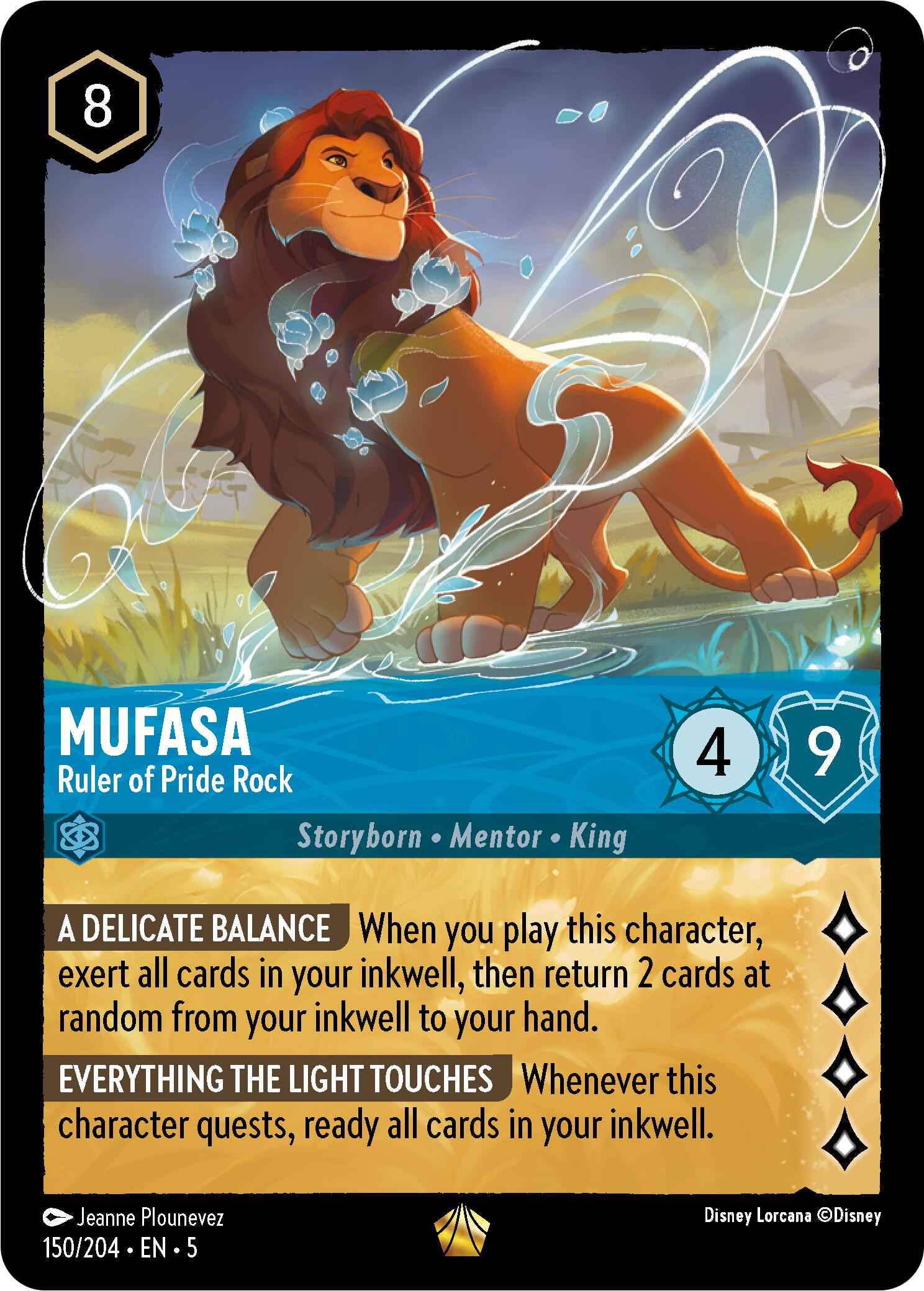 Mufasa - Ruler of Pride Rock (150/204) [Shimmering Skies] | Infinity Cards & Collectibles