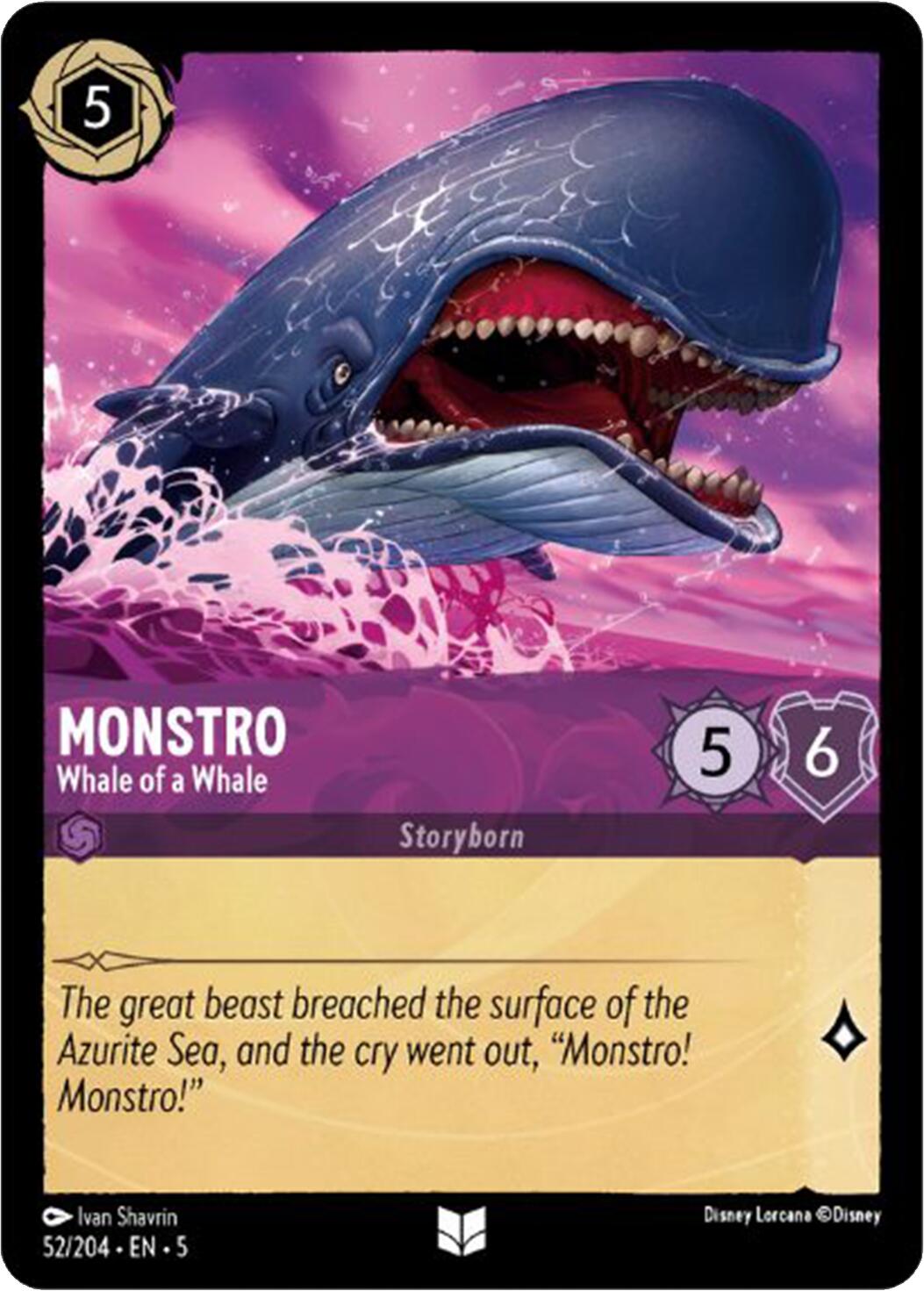Monstro - Whale of a Whale (52/204) [Shimmering Skies] | Infinity Cards & Collectibles