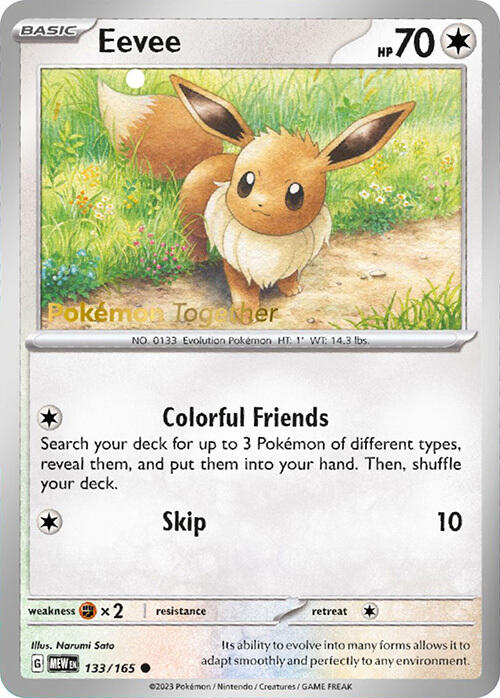 Eevee (133/165) (PokePost Promo) [Scarlet & Violet 151] | Infinity Cards & Collectibles