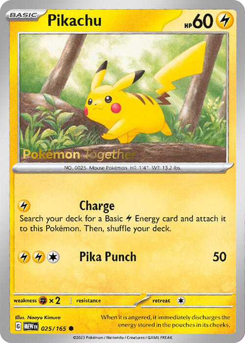 Pikachu (025/165) (PokePost Promo) [Scarlet & Violet 151] | Infinity Cards & Collectibles