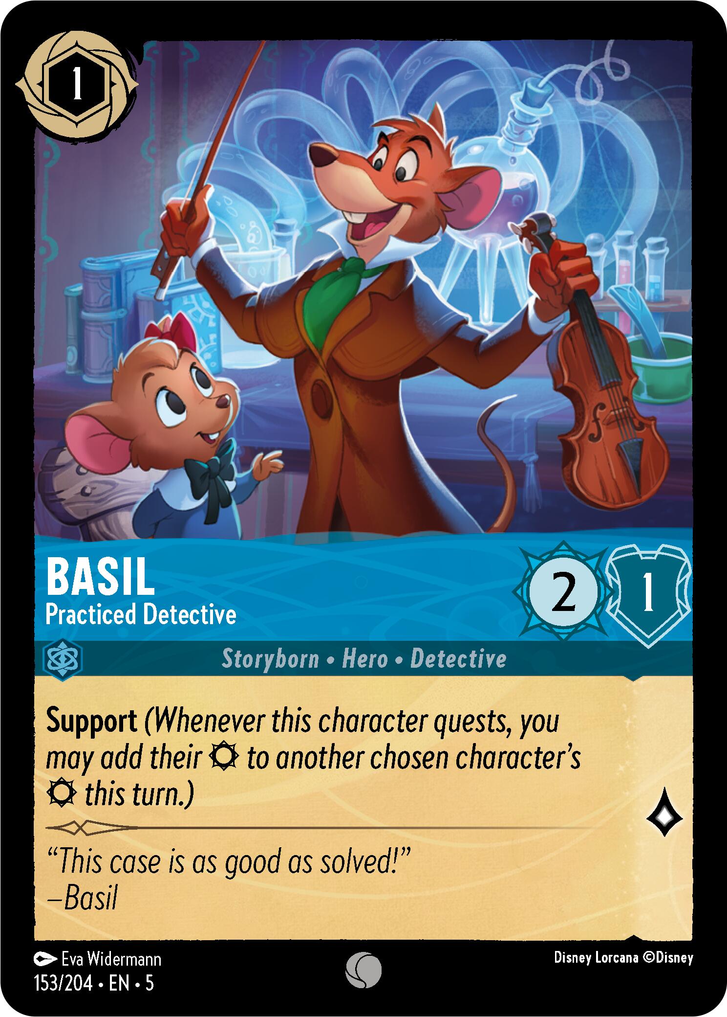 Basil - Practiced Detective (153/204) [Shimmering Skies] | Infinity Cards & Collectibles
