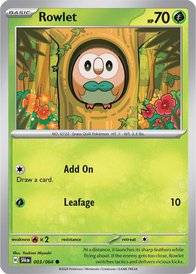 Rowlet (003/064) [Scarlet & Violet: Shrouded Fable] | Infinity Cards & Collectibles