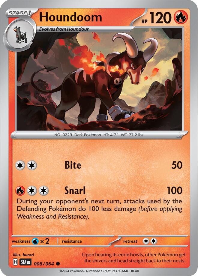 Houndoom (008/064) [Scarlet & Violet: Shrouded Fable] | Infinity Cards & Collectibles
