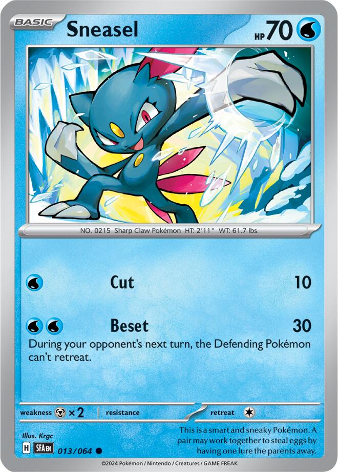 Sneasel (013/064) [Scarlet & Violet: Shrouded Fable] | Infinity Cards & Collectibles