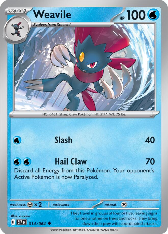 Weavile (014/064) [Scarlet & Violet: Shrouded Fable] | Infinity Cards & Collectibles