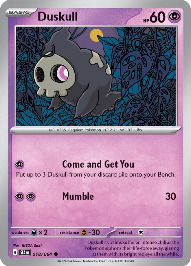 Duskull (018/064) [Scarlet & Violet: Shrouded Fable] | Infinity Cards & Collectibles