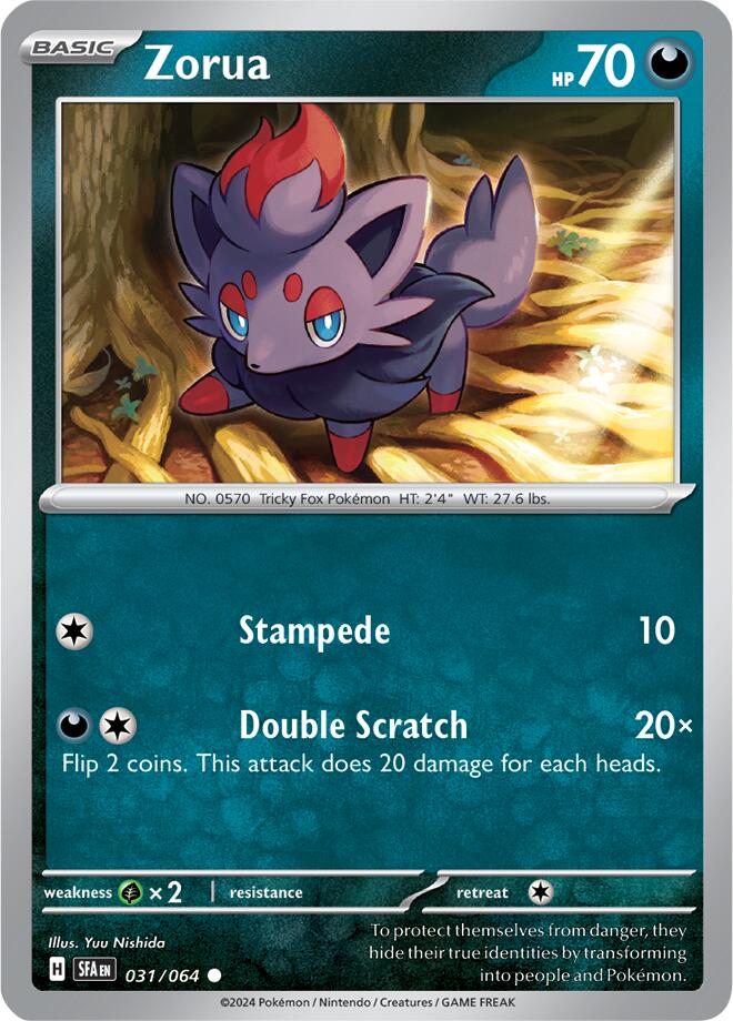 Zorua (031/064) [Scarlet & Violet: Shrouded Fable] | Infinity Cards & Collectibles