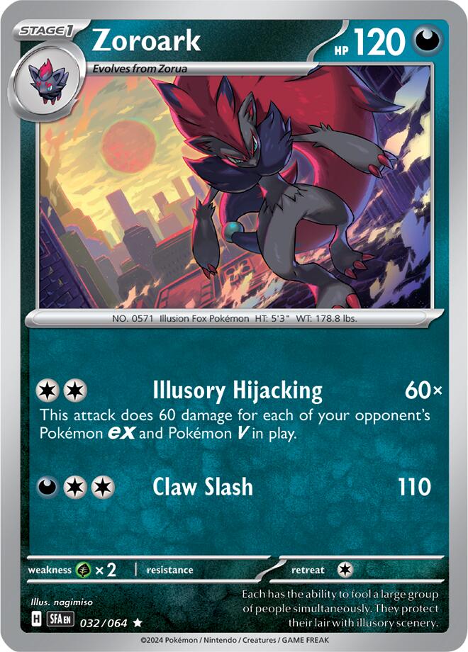 Zoroark (032/064) [Scarlet & Violet: Shrouded Fable] | Infinity Cards & Collectibles