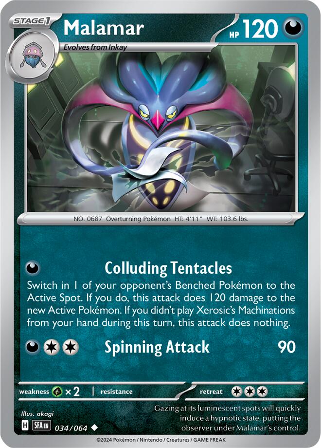 Malamar (034/064) [Scarlet & Violet: Shrouded Fable] | Infinity Cards & Collectibles