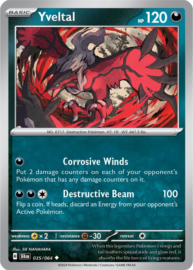 Yveltal (035/064) [Scarlet & Violet: Shrouded Fable] | Infinity Cards & Collectibles