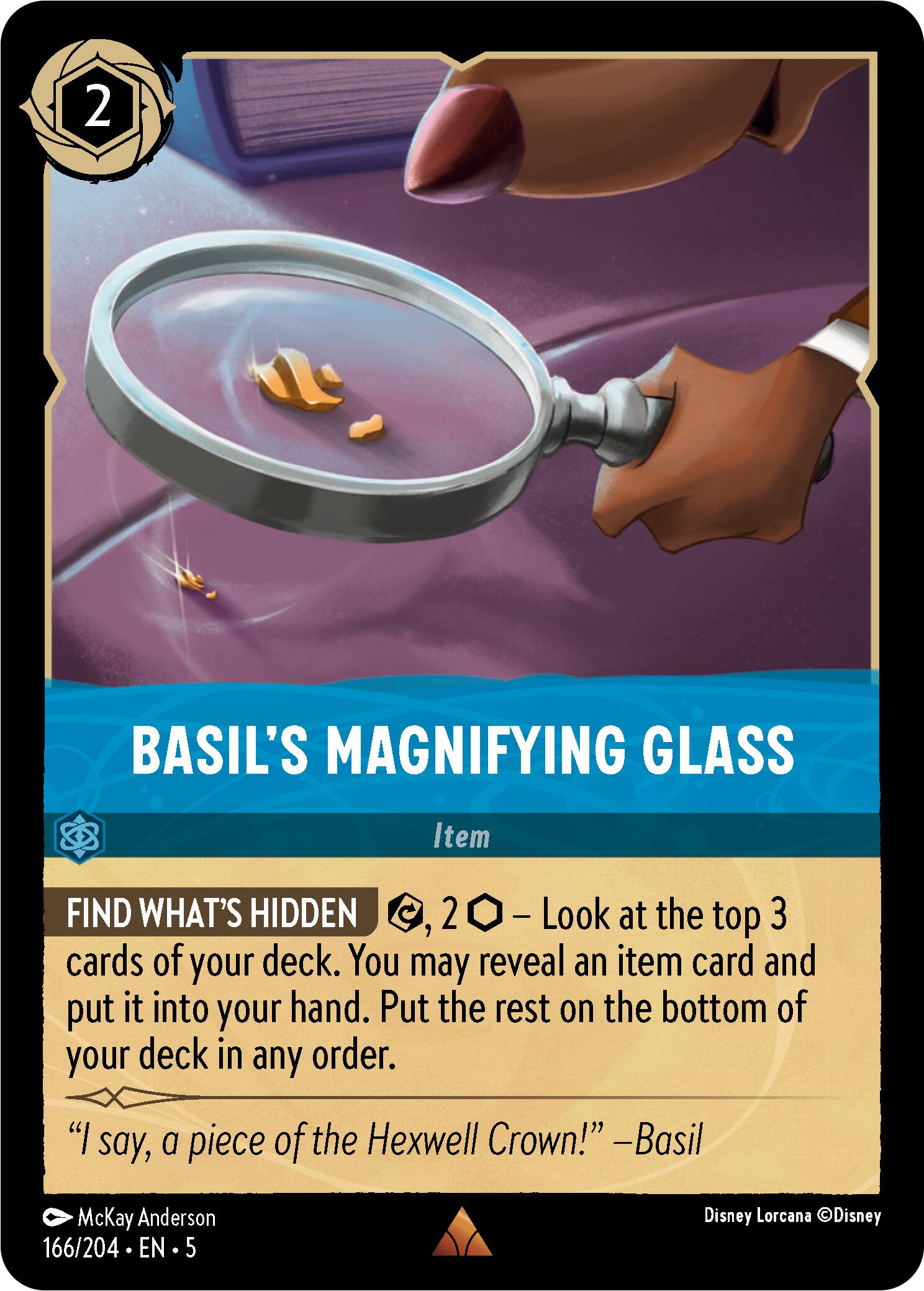 Basil's Magnifying Glass (166/204) [Shimmering Skies] | Infinity Cards & Collectibles
