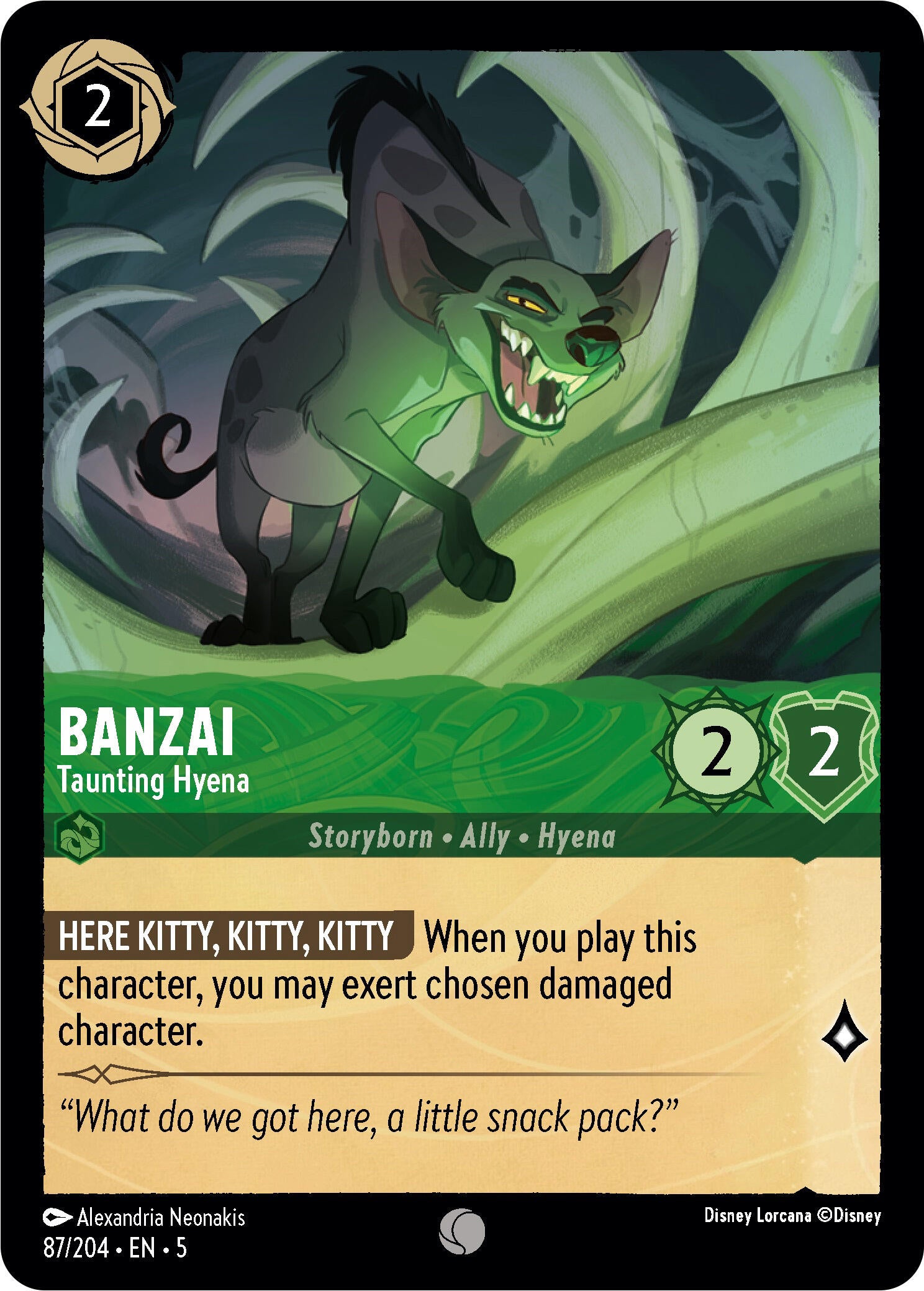 Banzai - Taunting Hyena (87/204) [Shimmering Skies] | Infinity Cards & Collectibles
