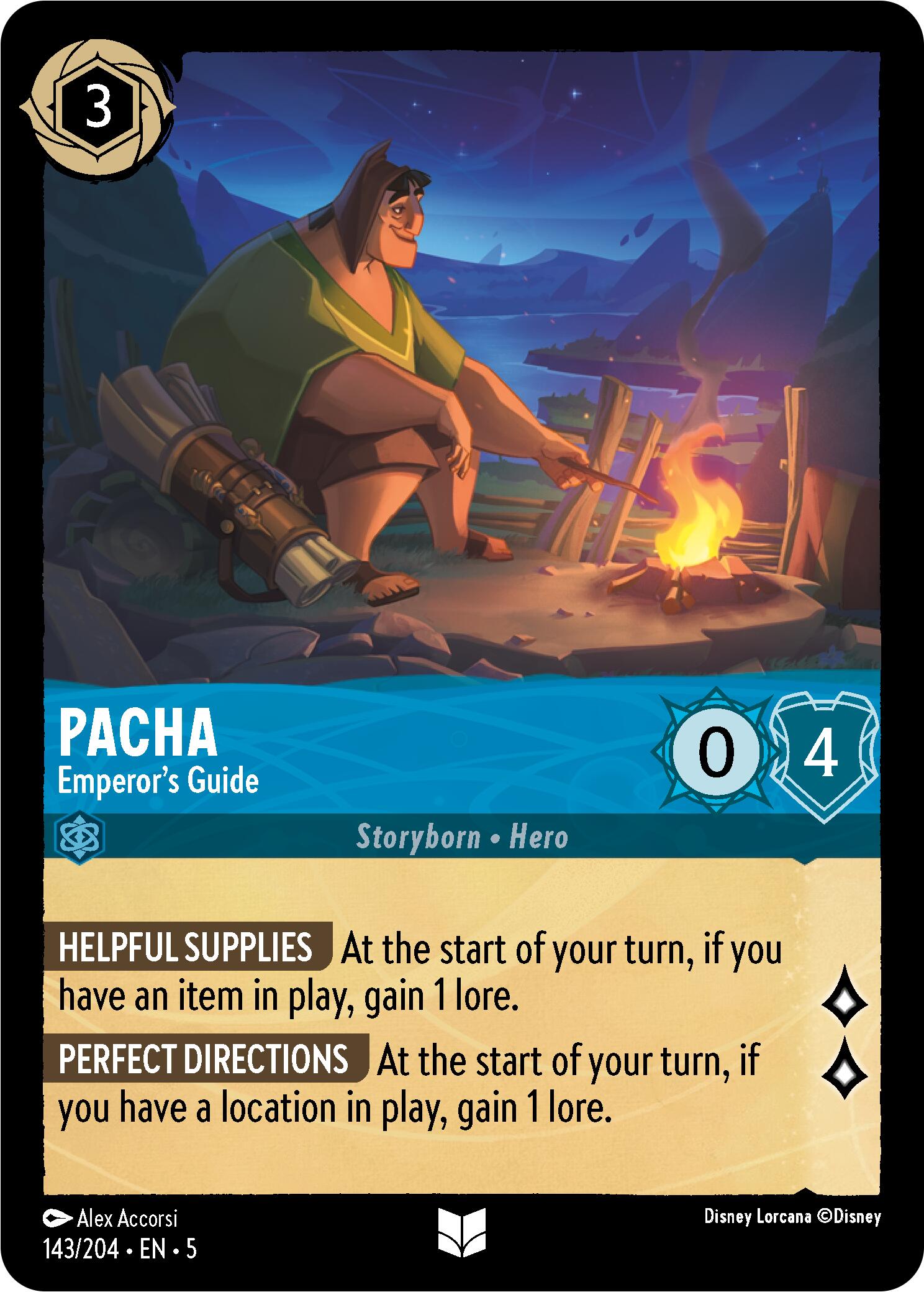 Pacha - Emperor's Guide (143/204) [Shimmering Skies] | Infinity Cards & Collectibles