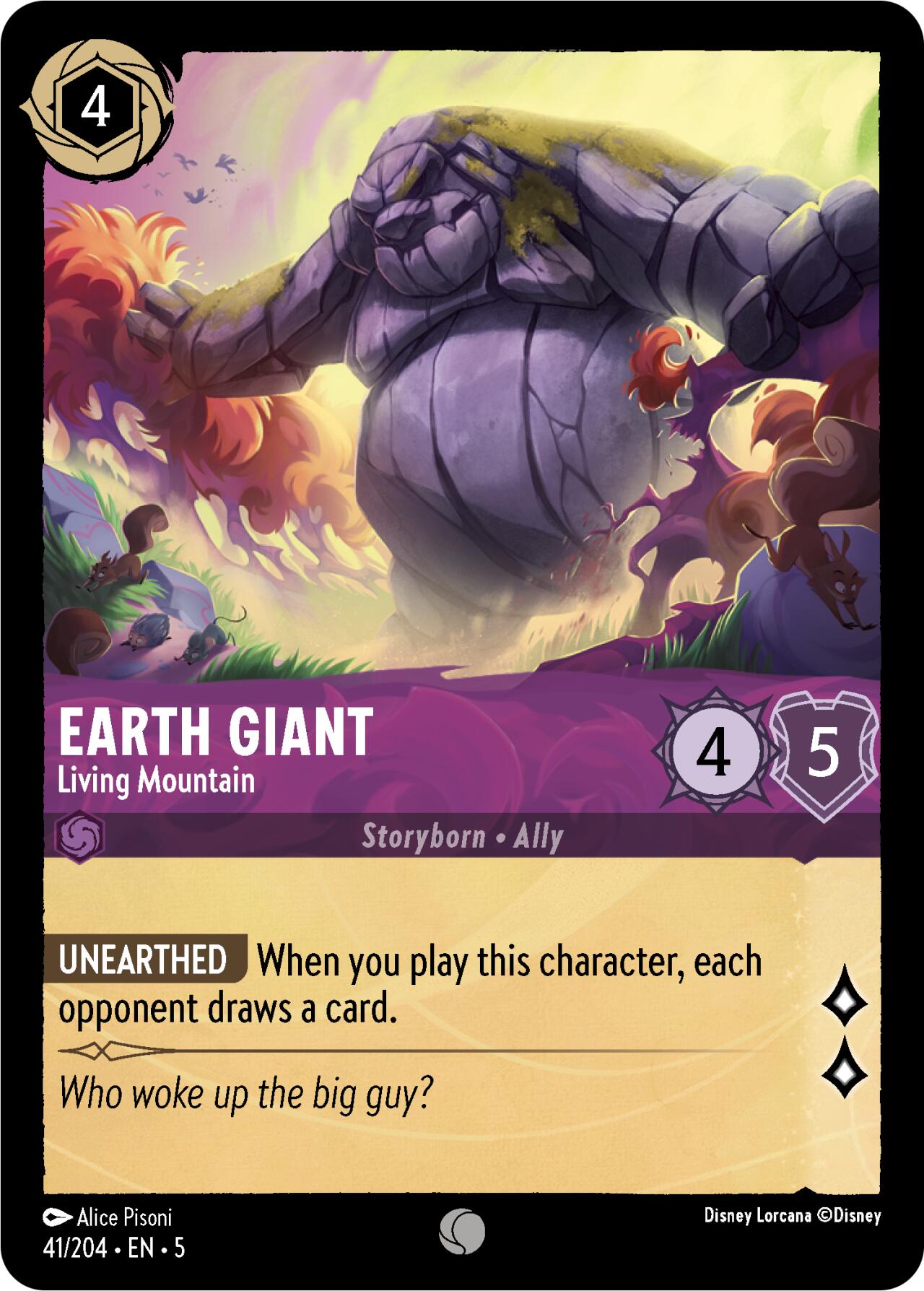 Earth Giant - Living Mountain (41/204) [Shimmering Skies] | Infinity Cards & Collectibles