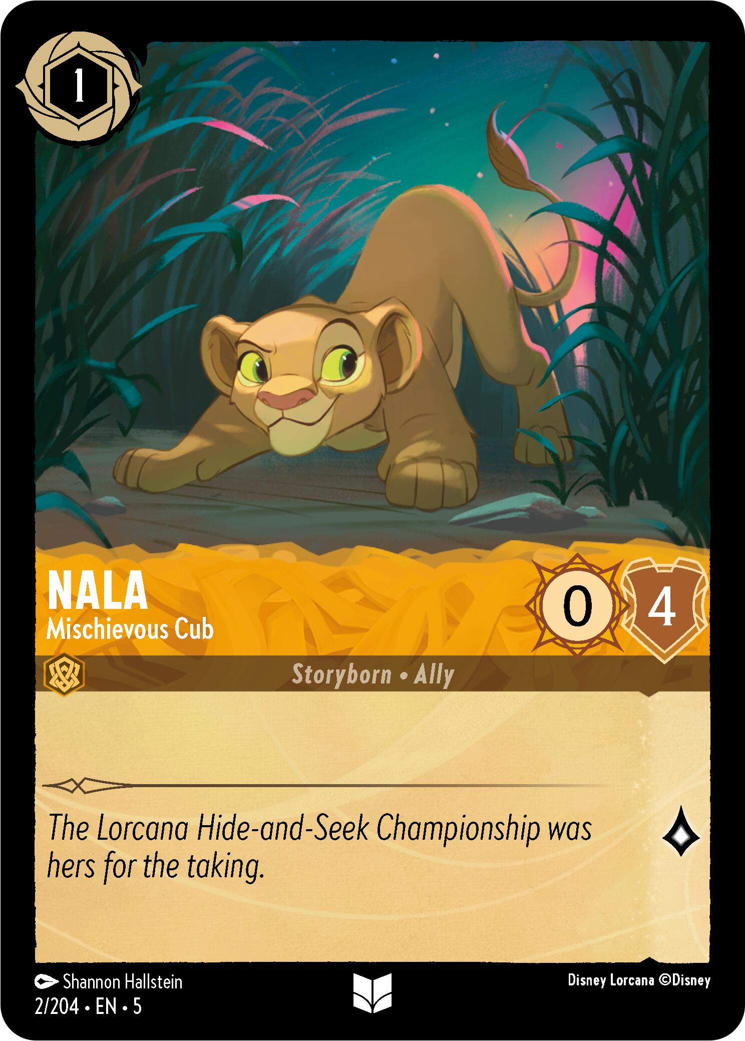 Nala - Mischievous Cub (2/204) [Shimmering Skies] | Infinity Cards & Collectibles