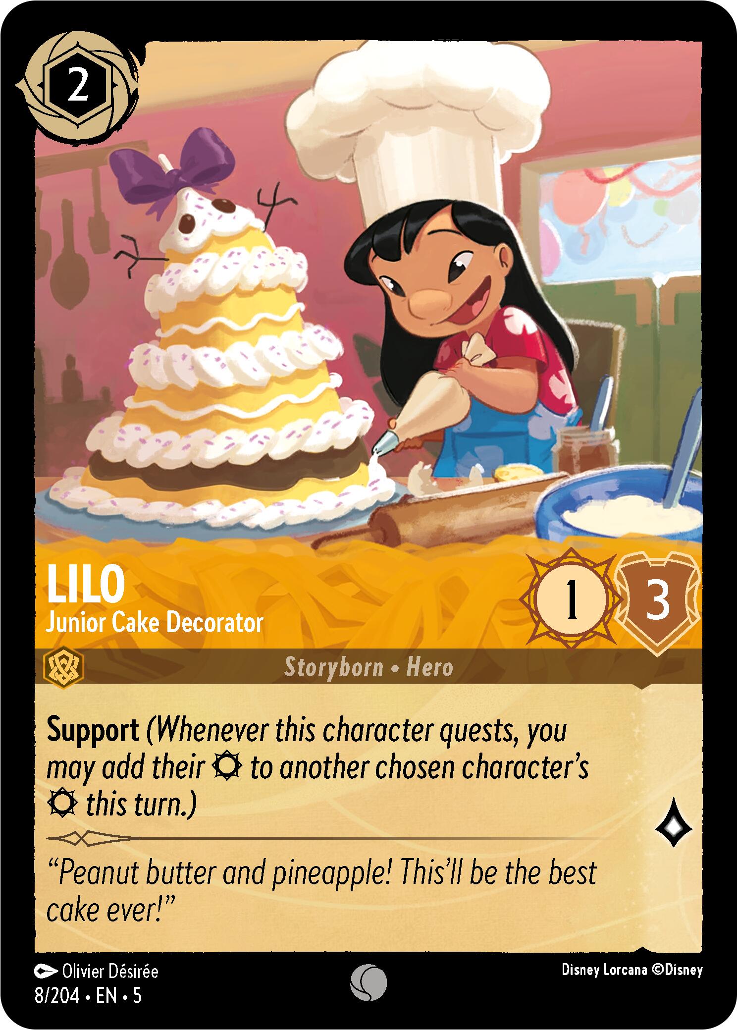 Lilo - Junior Cake Decorator (8/204) [Shimmering Skies] | Infinity Cards & Collectibles