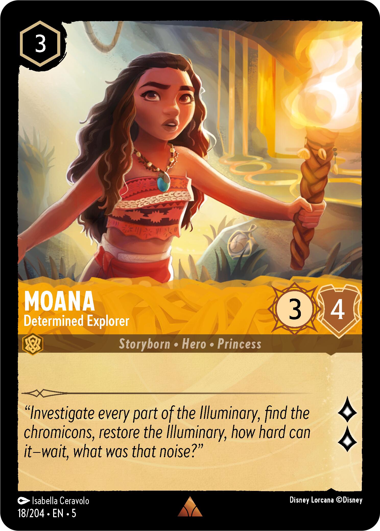 Moana - Determined Explorer (18/204) [Shimmering Skies] | Infinity Cards & Collectibles