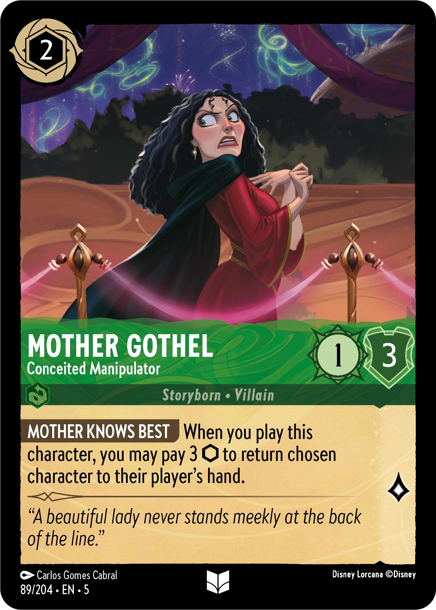 Mother Gothel - Conceited Manipulator (89/204) [Shimmering Skies] | Infinity Cards & Collectibles