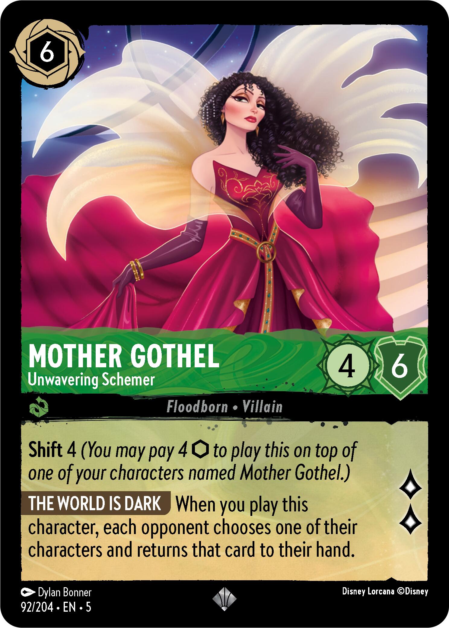Mother Gothel - Unwavering Schemer (92/204) [Shimmering Skies] | Infinity Cards & Collectibles