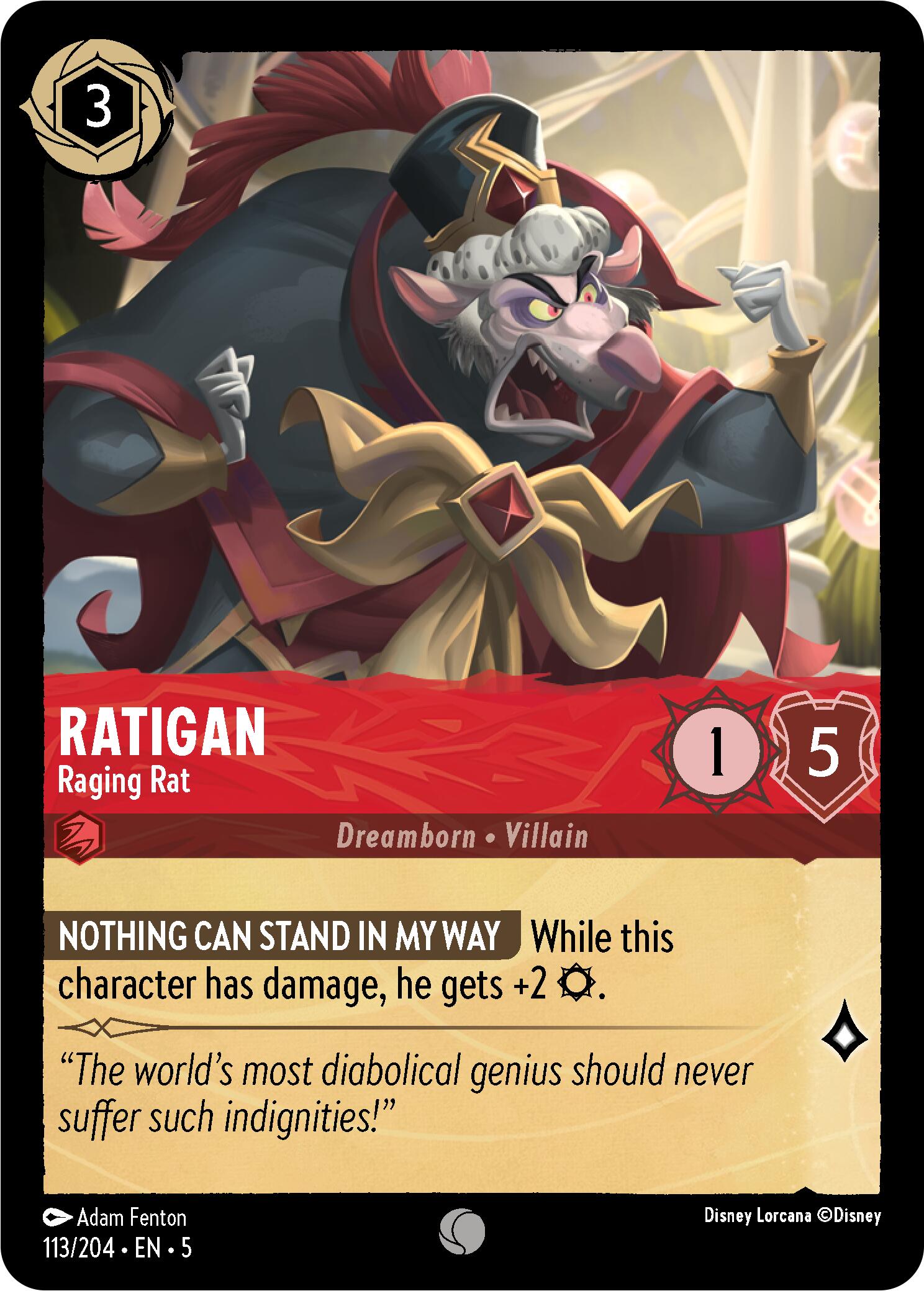 Ratigan - Raging Rat (113/204) [Shimmering Skies] | Infinity Cards & Collectibles