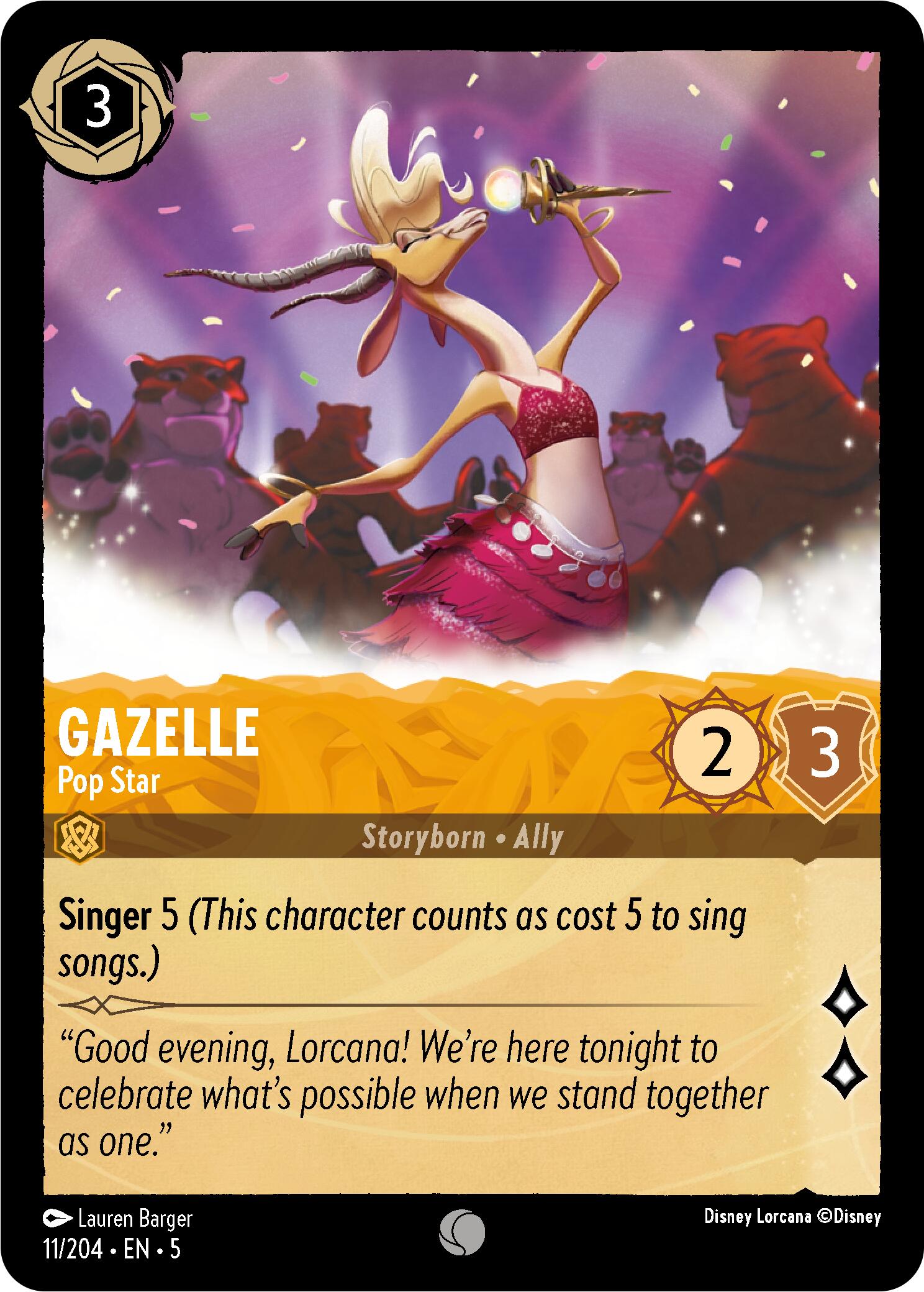 Gazelle - Pop Star (11/204) [Shimmering Skies] | Infinity Cards & Collectibles