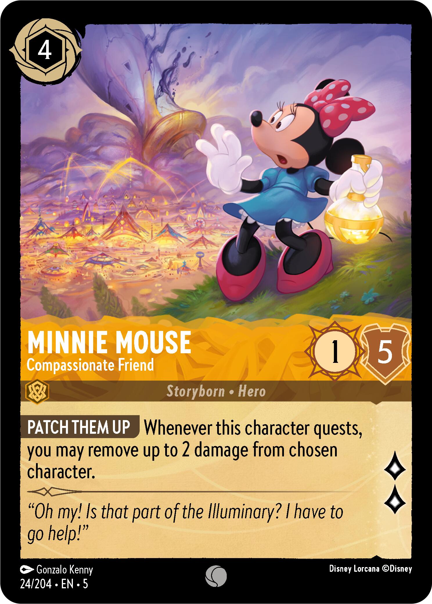 Minnie Mouse - Compassionate Friend (24/204) [Shimmering Skies] | Infinity Cards & Collectibles