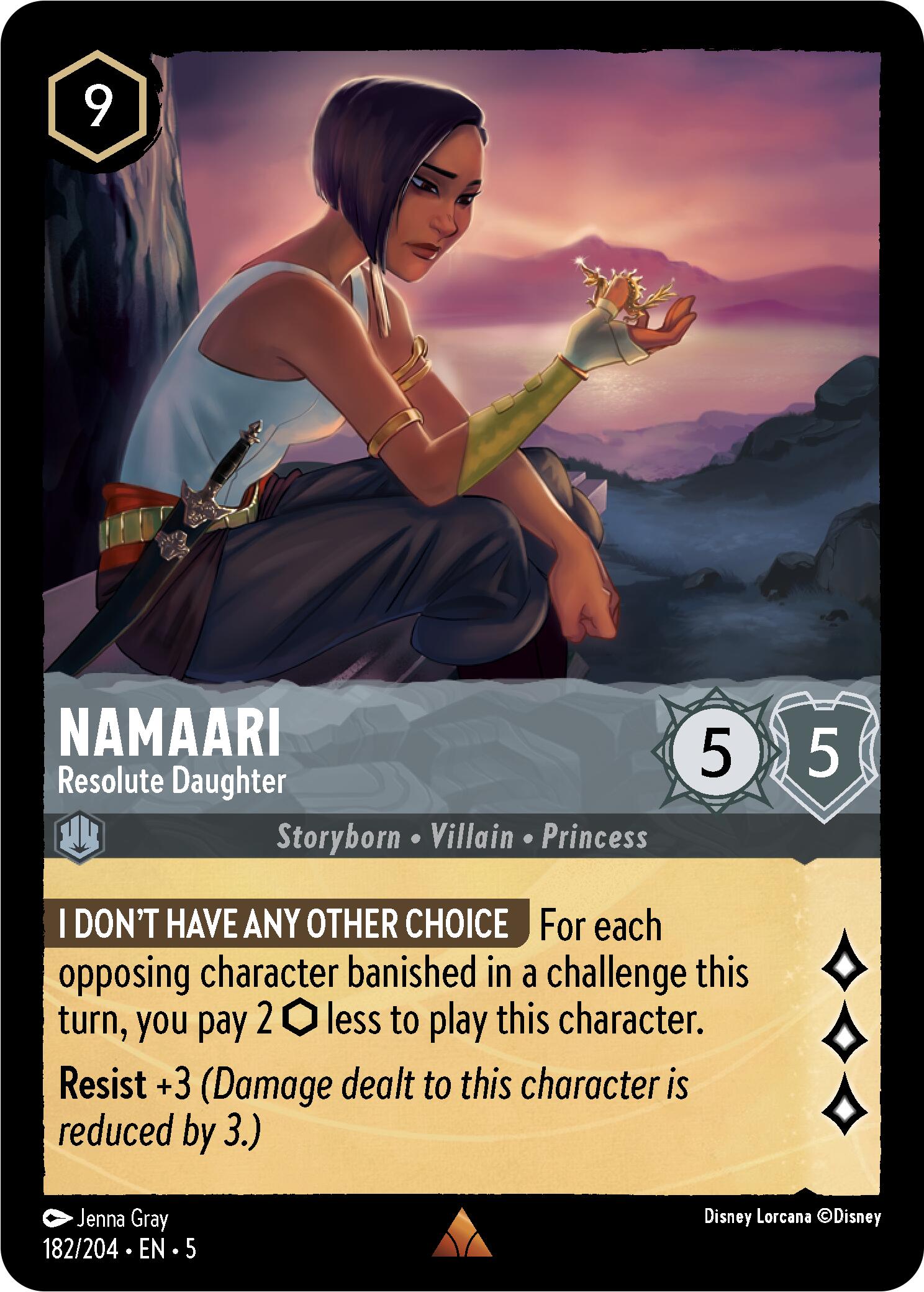 Namaari - Resolute Daughter (182/204) [Shimmering Skies] | Infinity Cards & Collectibles