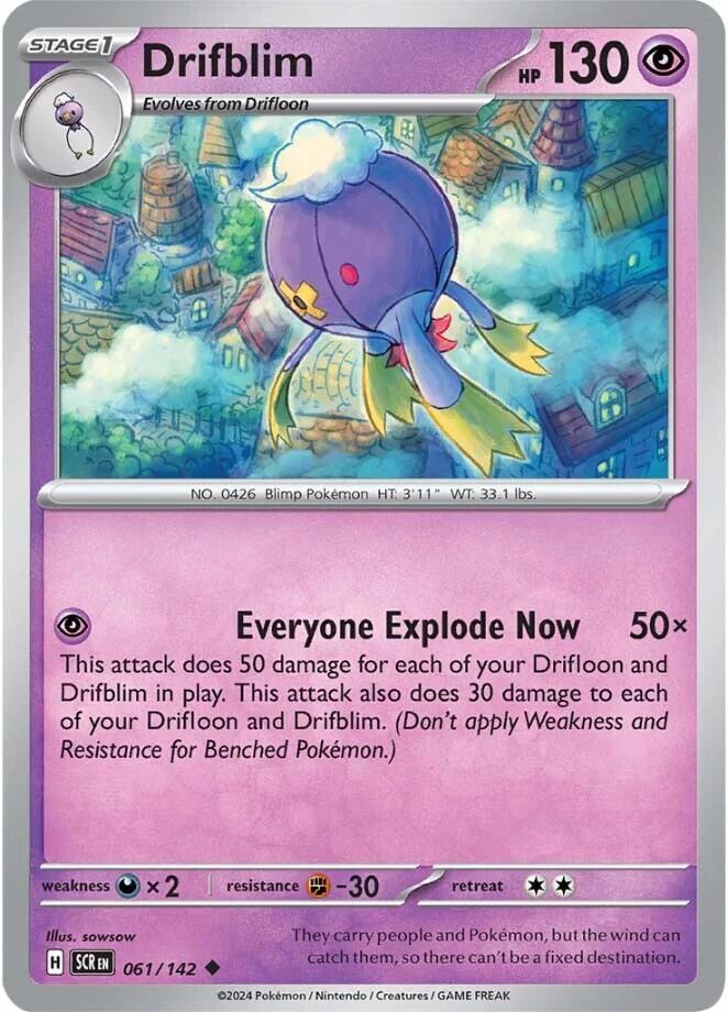Drifblim (061/142) [Scarlet & Violet: Stellar Crown] | Infinity Cards & Collectibles