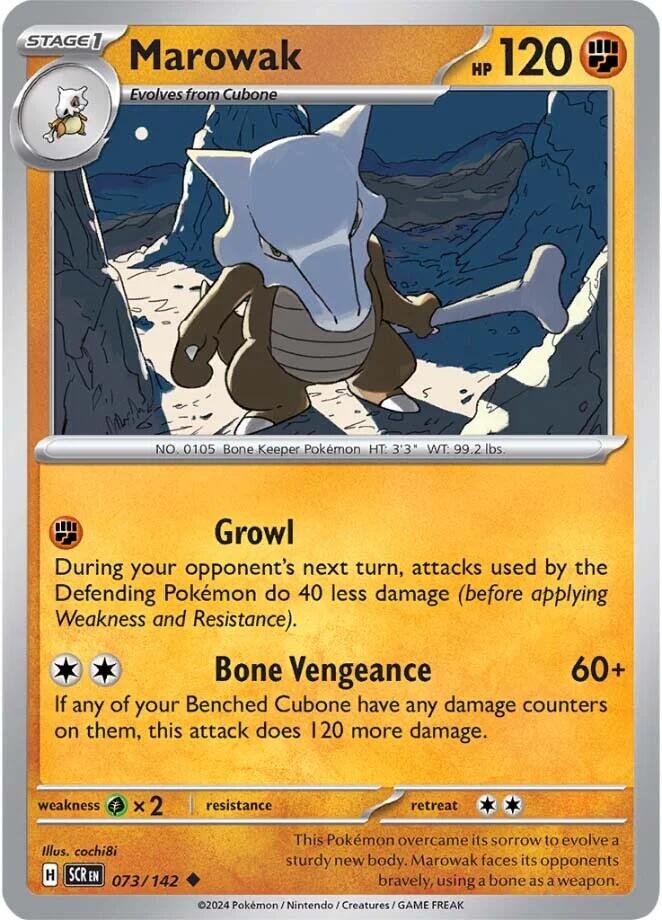 Marowak (073/142) [Scarlet & Violet: Stellar Crown] | Infinity Cards & Collectibles