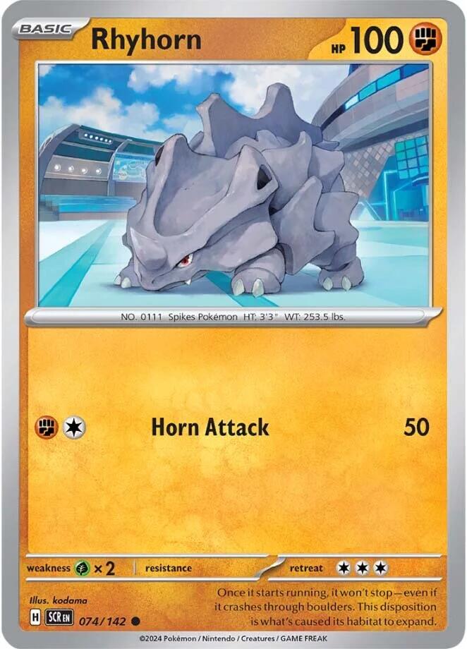 Rhyhorn (074/142) [Scarlet & Violet: Stellar Crown] | Infinity Cards & Collectibles