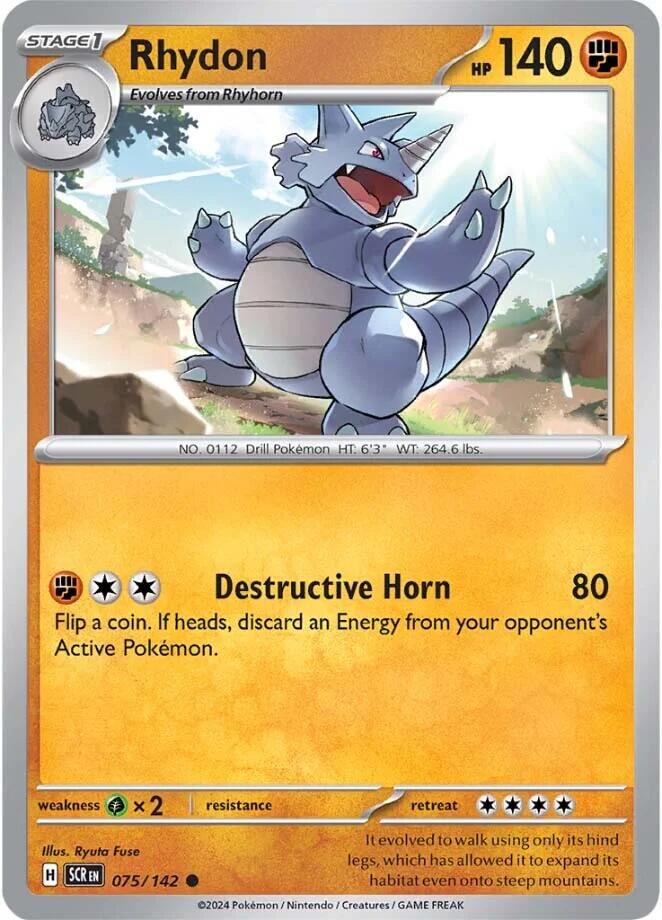 Rhydon (075/142) [Scarlet & Violet: Stellar Crown] | Infinity Cards & Collectibles