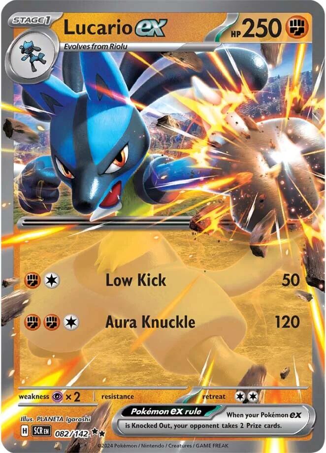 Lucario ex (082/142) [Scarlet & Violet: Stellar Crown] | Infinity Cards & Collectibles