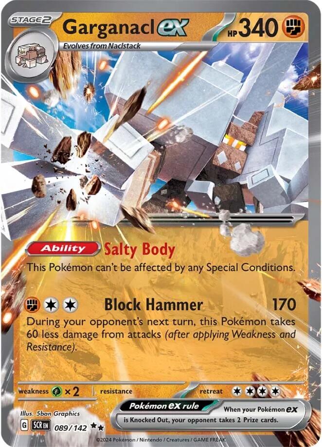 Garganacl ex (089/142) [Scarlet & Violet: Stellar Crown] | Infinity Cards & Collectibles