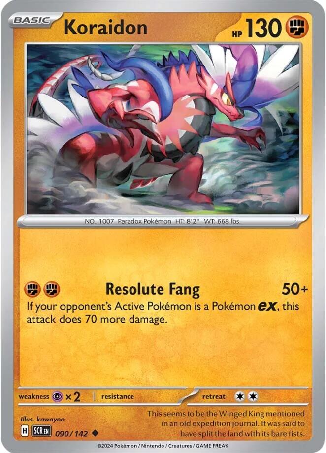Koraidon (090/142) [Scarlet & Violet: Stellar Crown] | Infinity Cards & Collectibles
