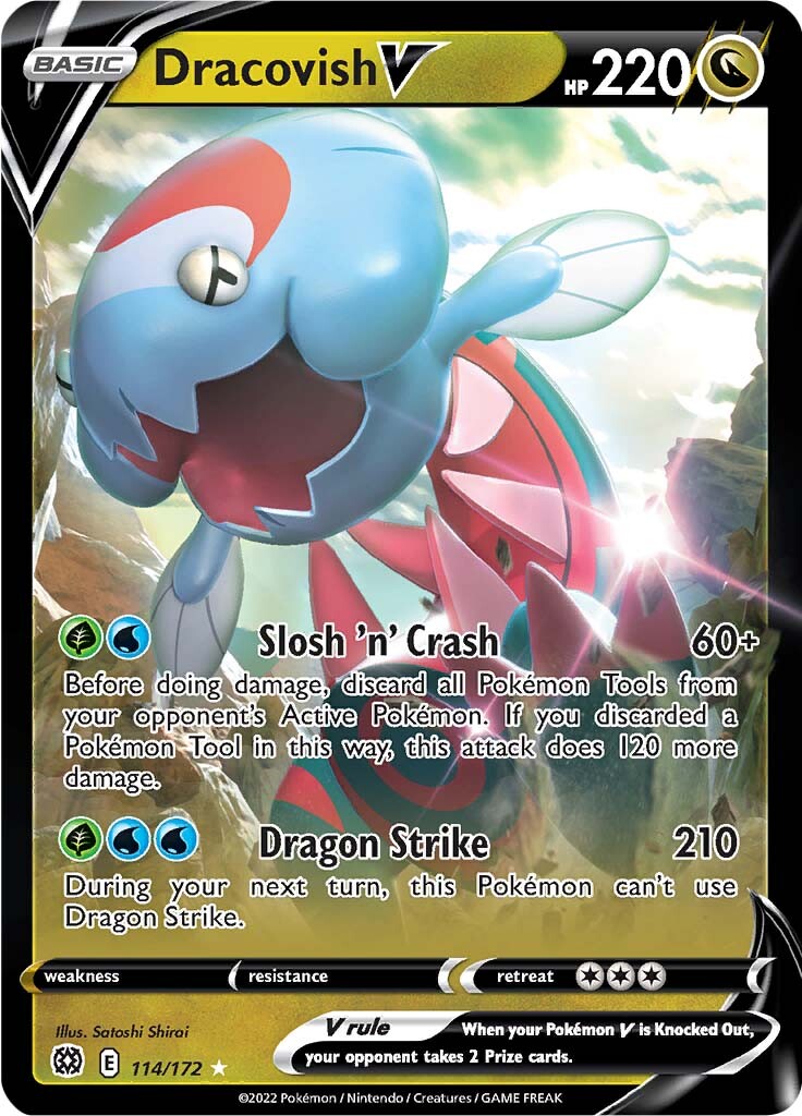 Dracovish V (114/172) [Sword & Shield: Brilliant Stars] | Infinity Cards & Collectibles