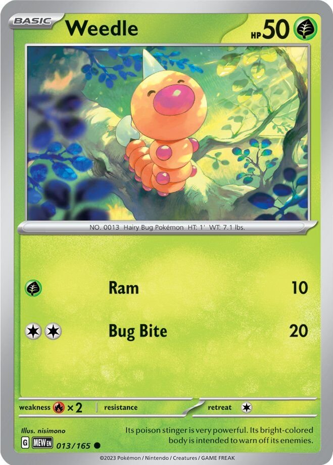 Weedle (013/165) [Scarlet & Violet 151] | Infinity Cards & Collectibles