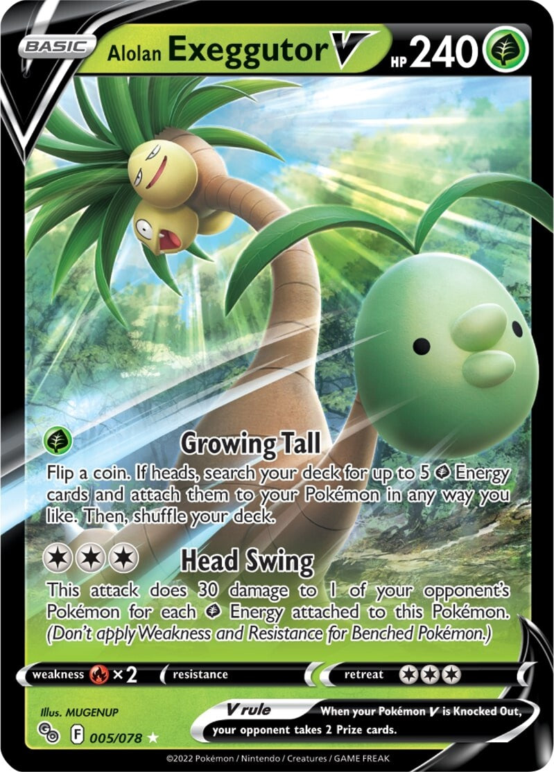 Alolan Exeggutor V (005/078) [Pokémon GO] | Infinity Cards & Collectibles