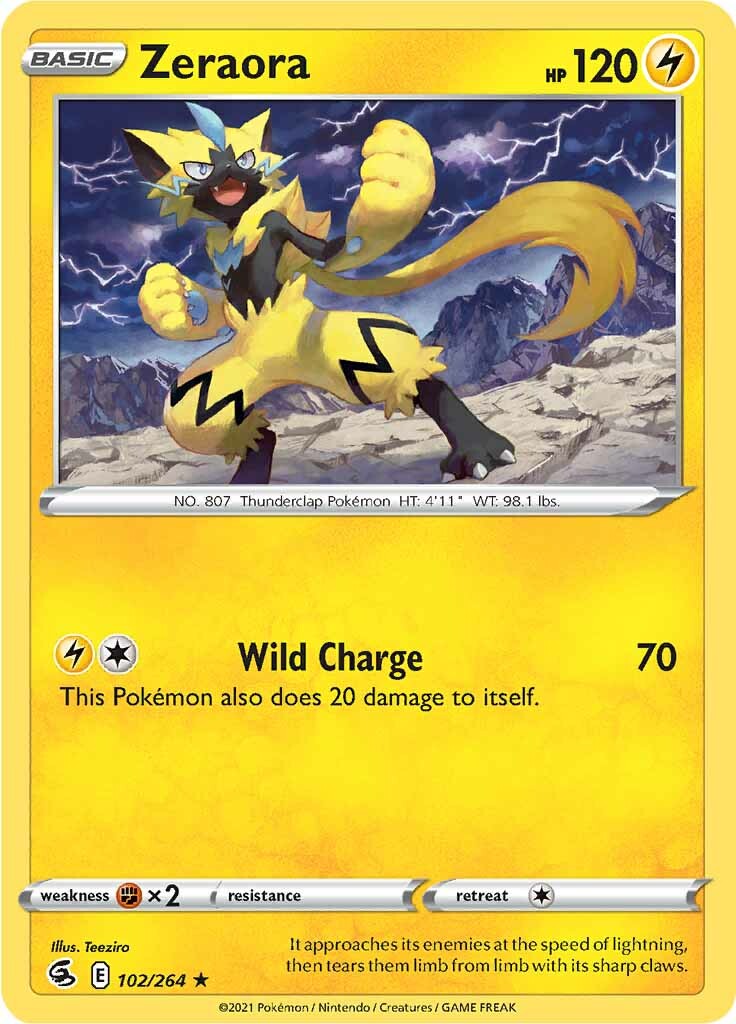 Zeraora (102/264) [Sword & Shield: Fusion Strike] | Infinity Cards & Collectibles