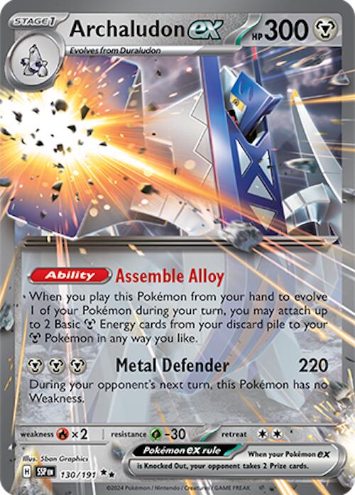 Archaludon ex (130/191) [Scarlet & Violet: Surging Sparks] | Infinity Cards & Collectibles