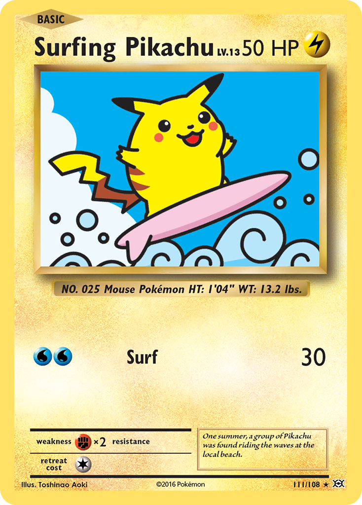 Surfing Pikachu (111/108) [XY: Evolutions] | Infinity Cards & Collectibles