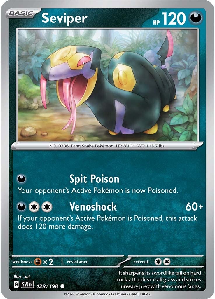 Seviper (128/198) [Scarlet & Violet: Base Set] | Infinity Cards & Collectibles
