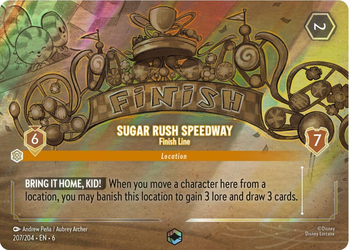 Sugar Rush Speedway - Finish Line (Enchanted) (207/204) [Azurite Sea] | Infinity Cards & Collectibles