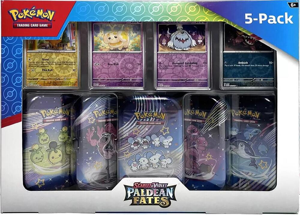 Pokemon - Scarlet & Violet - Paldean Fates - Mini Tins [5 pack]