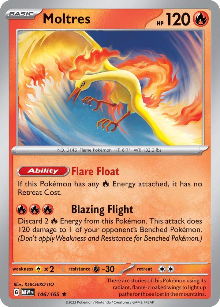 Moltres (146/165 - Deck Exclusives) [Scarlet & Violet 151] | Infinity Cards & Collectibles