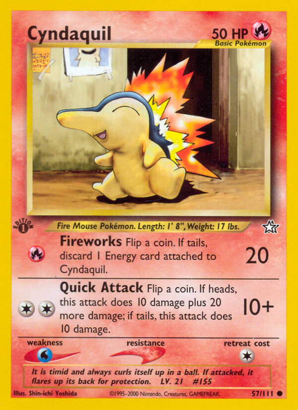Cyndaquil (57/111) [Neo Genesis 1st Edition] | Infinity Cards & Collectibles